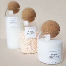 Load image into Gallery viewer, Set of 3 Glass Jars with Cork Ball
