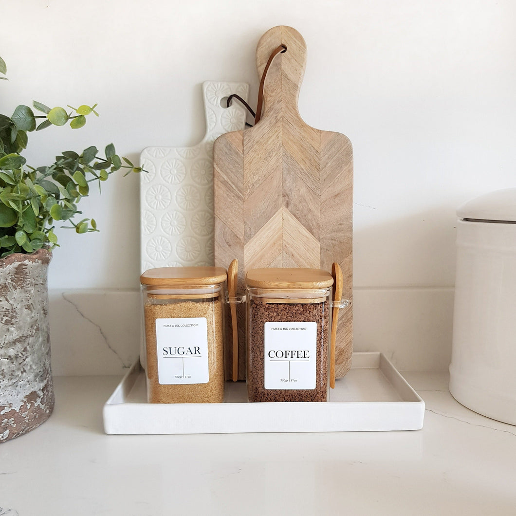 Perfectly Imperfect Square Jar with a Spoon - 500ml