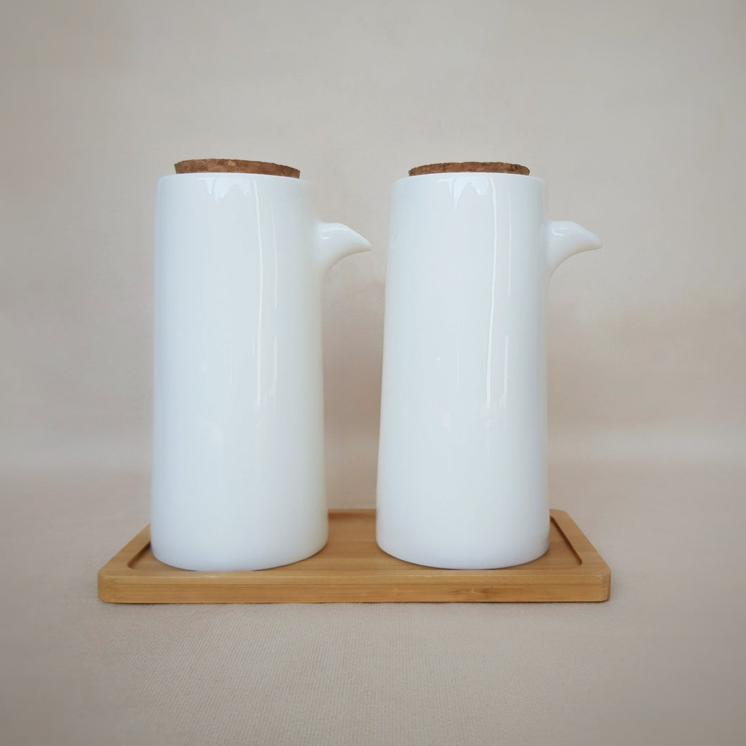 Perfectly Imperfect Oil and Vinegar Ceramic Bottle