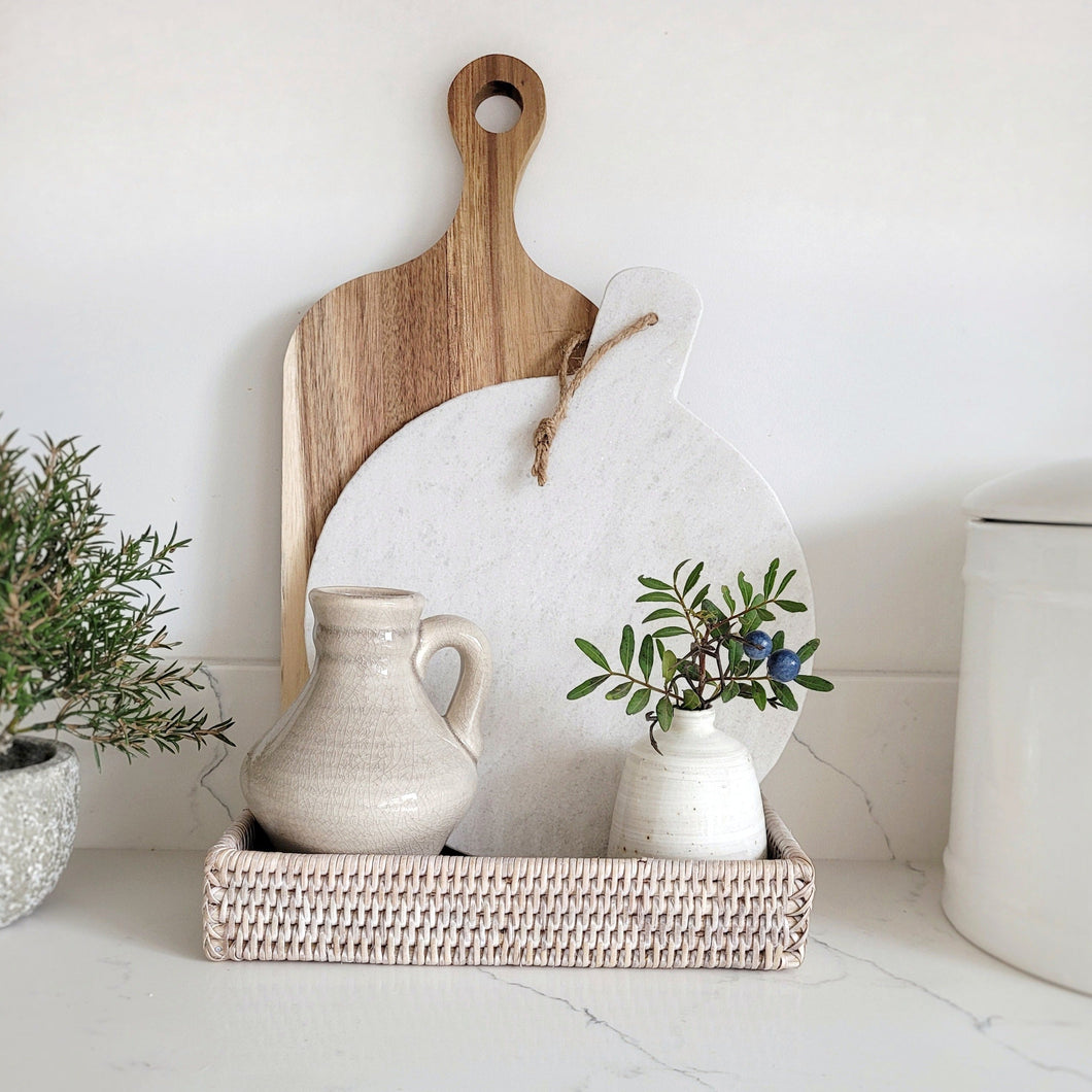 Perfectly Imperfect Round Marble Chopping Board