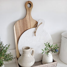 Load image into Gallery viewer, Perfectly Imperfect Round Marble Chopping Board
