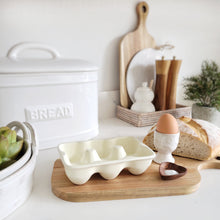 Load image into Gallery viewer, Perfectly Imperfect White Ceramic Bread Bin
