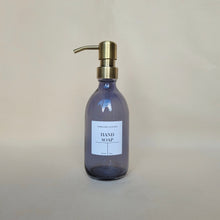 Load image into Gallery viewer, Baby Smokey Grey Glass Soap Dispenser - 300ml

